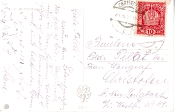 Portrét dámy (kresba) 1917 95 001 A ● - Portrét ženy
